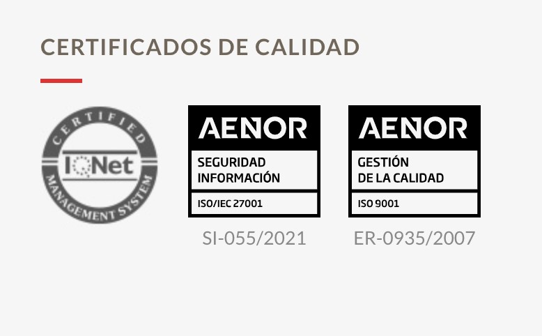 Nuestro socio ACUERDO BY EJASO obtiene un año más los certificados de calidad ISO/EIC 27001 e ISO 9001:2015