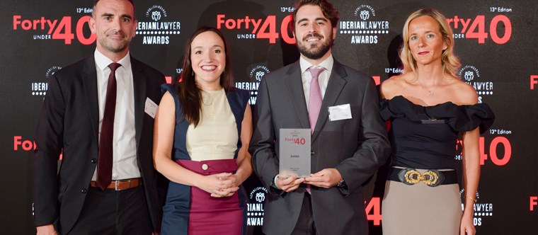Por tercer año consecutivo, EJASO ha sido reconocido como Team of the Year – Startup en los Forty under 40 Awards de Iberian Lawyer