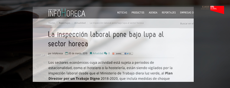 La inspección laboral pone bajo lupa al sector horeca