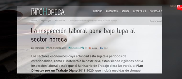 La inspección laboral pone bajo lupa al sector horeca