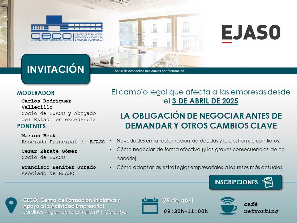 Evento | La obligación de negociar antes de demandar y otros cambios clave.