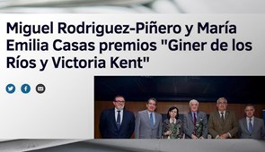 María Emilia Casas, Premio Victoria Kent. El Mundo, marzo 2017