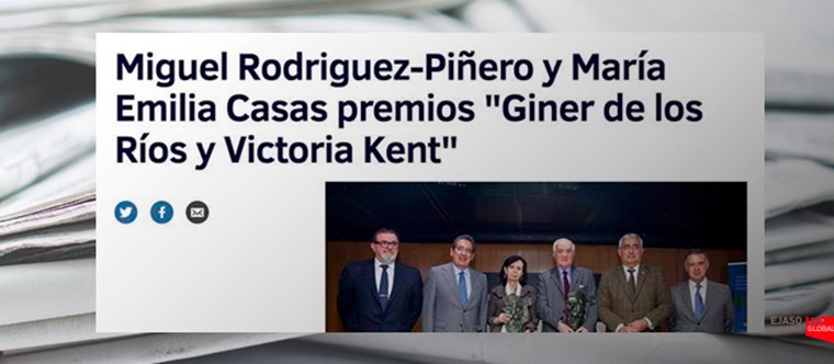 María Emilia Casas, Premio Victoria Kent. El Mundo, marzo 2017