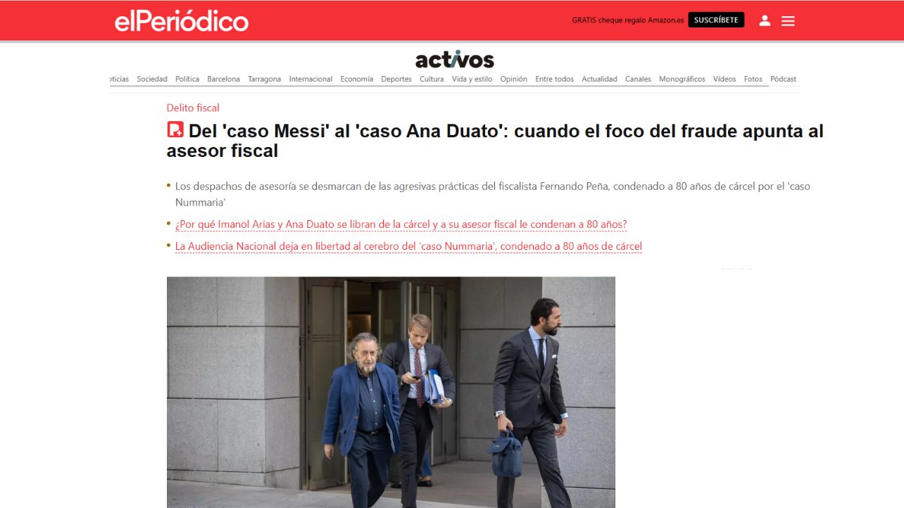Del 'caso Messi' al 'caso Ana Duato': cuando el foco del fraude apunta al asesor fiscal - El Periódicio