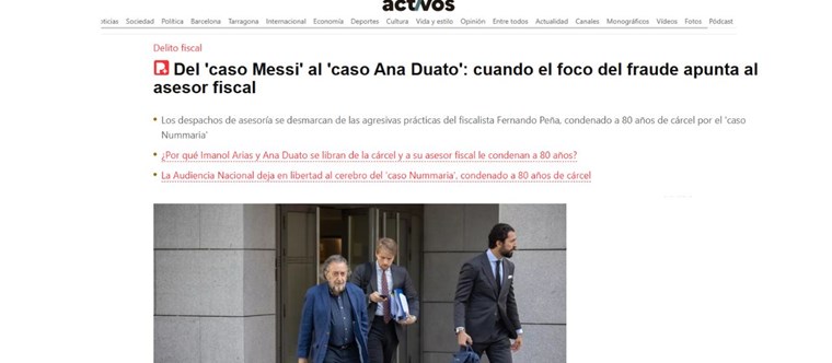 Del 'caso Messi' al 'caso Ana Duato': cuando el foco del fraude apunta al asesor fiscal - El Periódicio