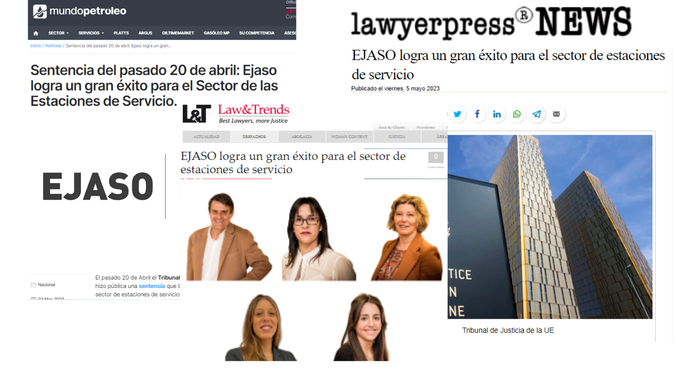 Los medios se hacen eco del éxito de Ejaso para las estaciones de servicios, que podrán reclamar los perjuicios ocasionados por la fijación de precios