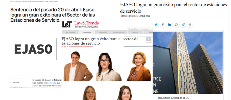 Los medios se hacen eco del éxito de Ejaso para las estaciones de servicios, que podrán reclamar los perjuicios ocasionados por la fijación de precios