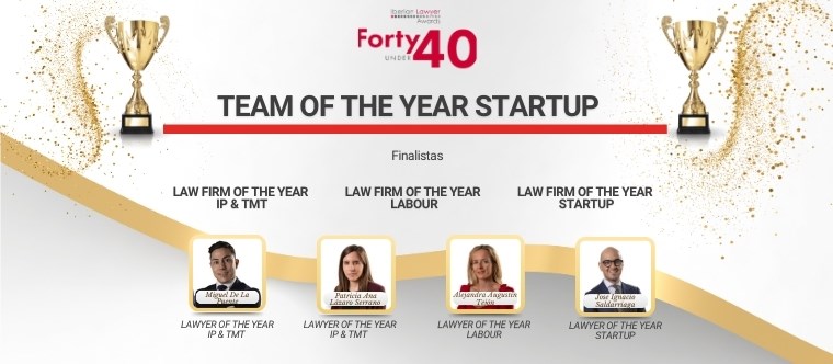 EJASO, "Team of the Year Startup" y finalista en varias categorías en los Forty under 40 Awards 2024 de Iberian Lawyer