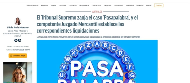 El Tribunal Supremo zanja el caso ‘Pasapalabra’, y el competente Juzgado Mercantil establece las correspondientes liquidaciones