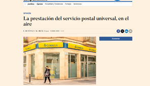La prestación del servicio postal universal
