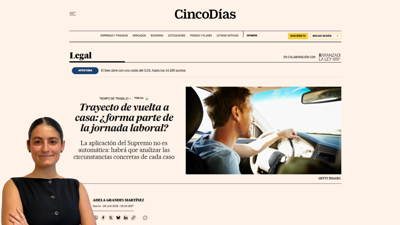 Trayecto de vuelta a casa: ¿forma parte de la jornada laboral? - Cinco Días