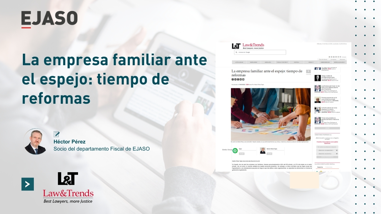 La empresa familiar ante el espejo: tiempo de reformas