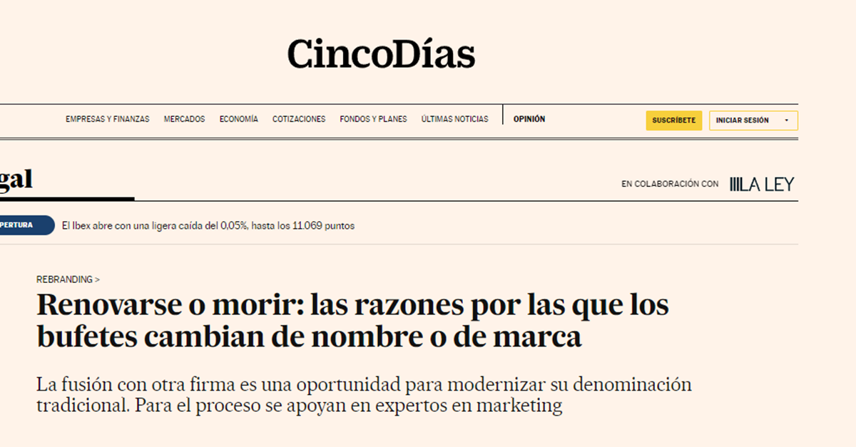 Renovarse o morir: las razones por las que los bufetes cambian de ...