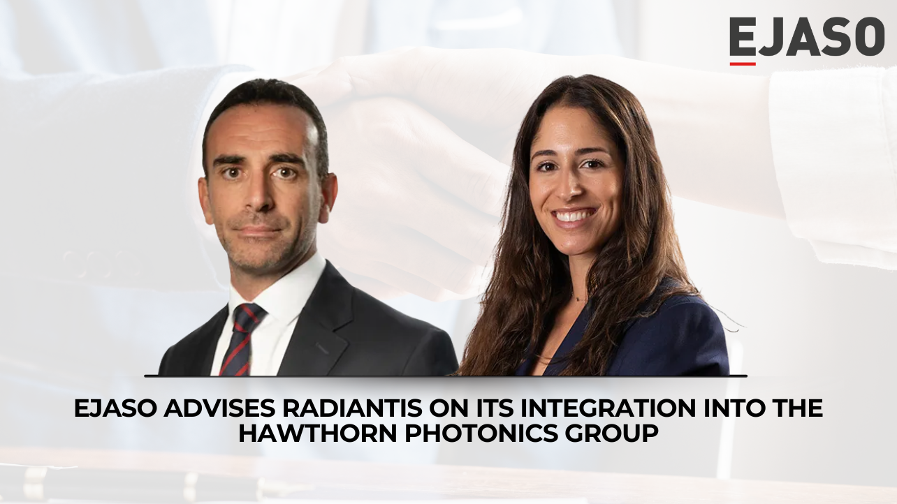 EJASO Advises Radiantis on Its Integration into the Hawthorn Photonics Group