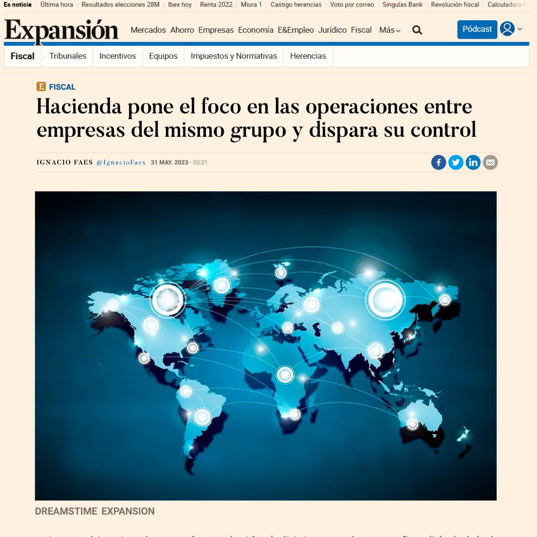 Vigilancia estricta sobre precios de transferencia: opinión de Alberto López, socio del área Fiscal, para Expansión