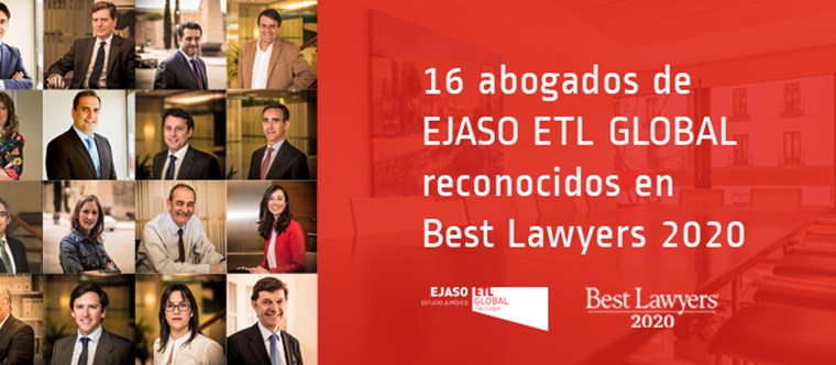 El ranking internacional Best Lawyers reconoce a dieciséis abogados de EJASO ETL Global como profesionales destacados en España