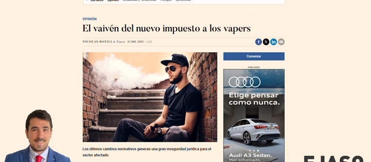 El Vaivén del nuevo Impuesto sobre los líquidos para cigarrillos electrónicos y otros productos relacionados con el tabaco - Expansión