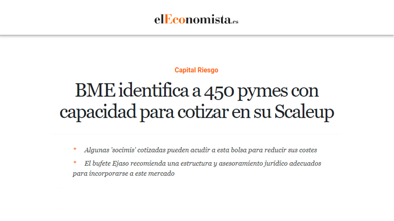 BME identifica a 450 pymes con capacidad para cotizar en su Scaleup | elEconomista