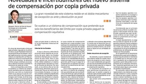 Novedades e incertidumbres del nuevo sistema de compensación por copia privada, octubre 2017