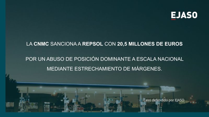 La CNMC sanciona a Repsol con 20,5 millones de euros por un abuso de posición dominante a escala nacional mediante estrechamiento de márgenes.