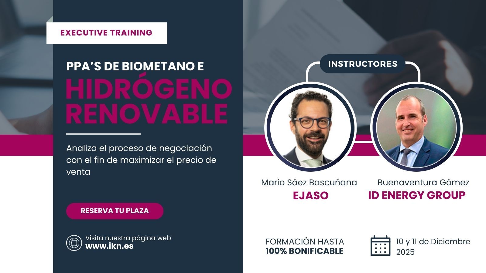 EJASO participa en el curso de IKN sobre PPAs y energías renovables