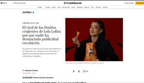 El viral de los Doritos crujientes de Lola Lolita: por qué nadie ha denunciado publicidad encubierta - El Confidencial