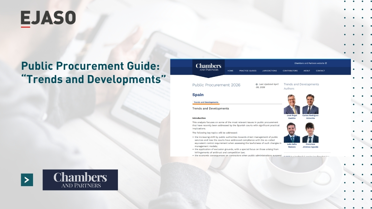 EJASO participa en la Guía “Public Procurement 2026 – Spain” de Chambers and Partners