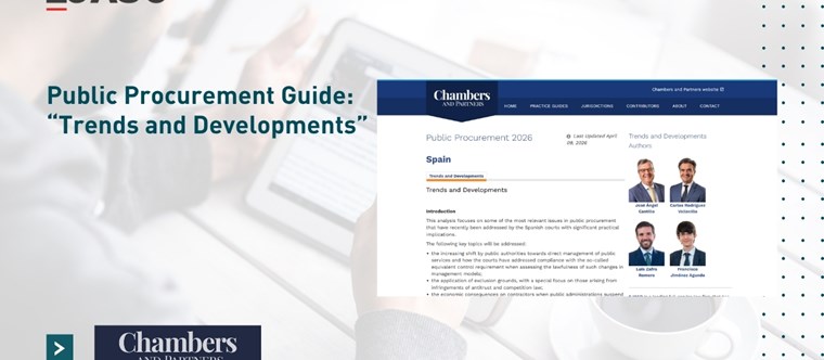 EJASO participa en la Guía “Public Procurement 2026 – Spain” de Chambers and Partners