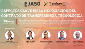 EJASO te invita al panel y desayuno que organiza el 13 de marzo en el evento Transfiere