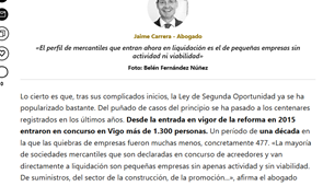La Ley de la Segunda Oportunidad ha transformado el panorama concursal en Vigo.