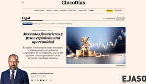 Mercados financieros y pyme española, una oportunidad - Cinco Días