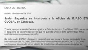 EJASO Zaragoza crece con Sagardoy