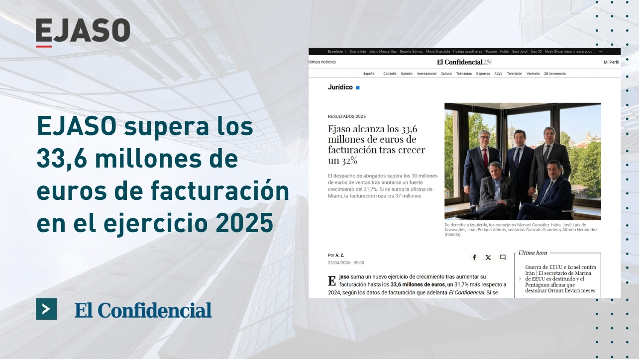 EJASO supera los 33,6 millones de euros de facturación en el ejercicio 2025