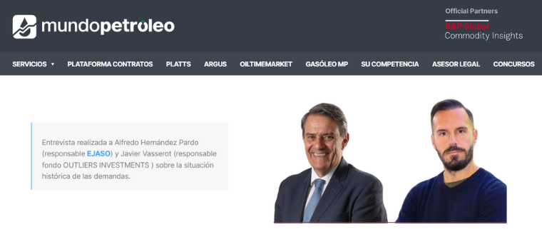 Mundopetróleo entrevista a Alfredo Hernández Pardo, socio fundador, sobre la situación histórica de las demandas.