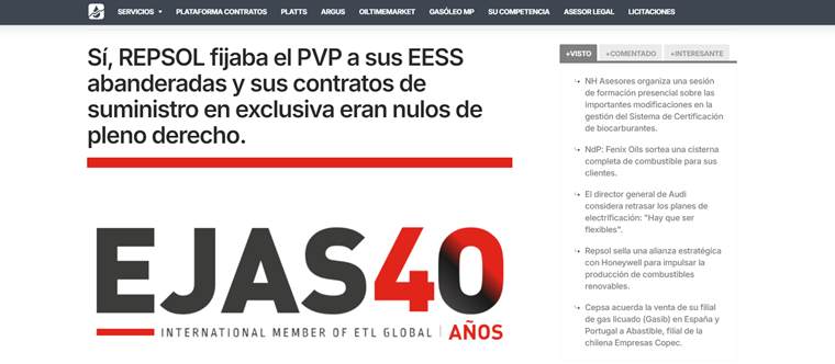 Sí, REPSOL fijaba el PVP a sus EESS abanderadas y sus contratos de suministro en exclusiva eran nulos de pleno derecho