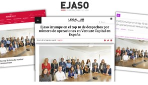 Ejaso irrumpe en el top 10 de despachos por número de operaciones en Venture Capital en España