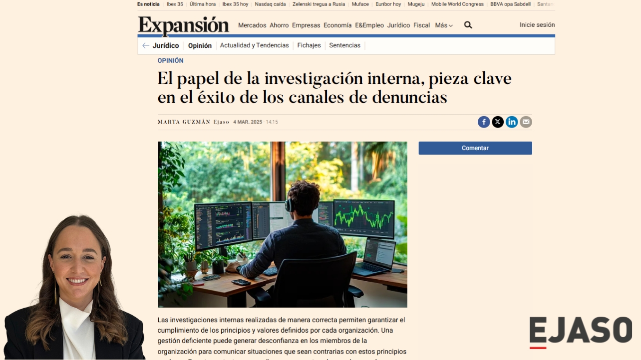 El papel de la investigación interna, pieza clave en el éxito de los canales de denuncias