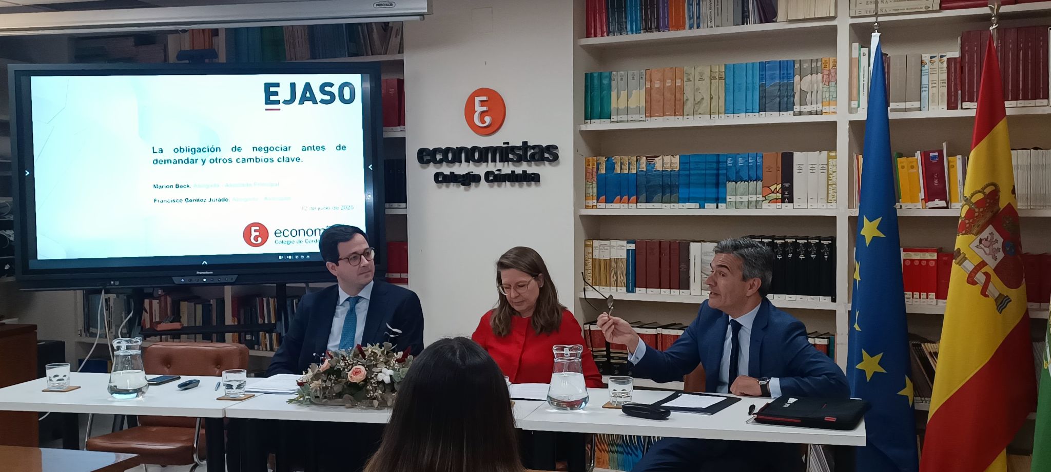 EJASO participa en una jornada organizada por el Colegio Profesional de Economistas de Córdoba, donde profundizamos sobre los Medios Adecuados de Solución de Controversias (MASC).