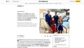 EJASO refuerza su plan de crecimiento con la promoción de cuatro nuevos socios y la apertura de una nueva línea de negocio especializada en la Empresa Familiar