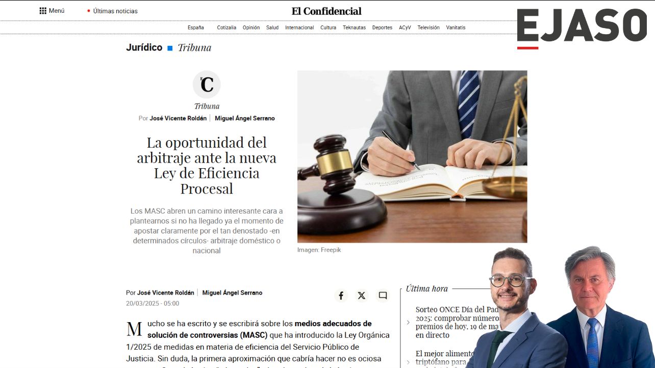 La oportunidad del arbitraje ante la nueva Ley de Eficiencia Procesal - El Confidencial