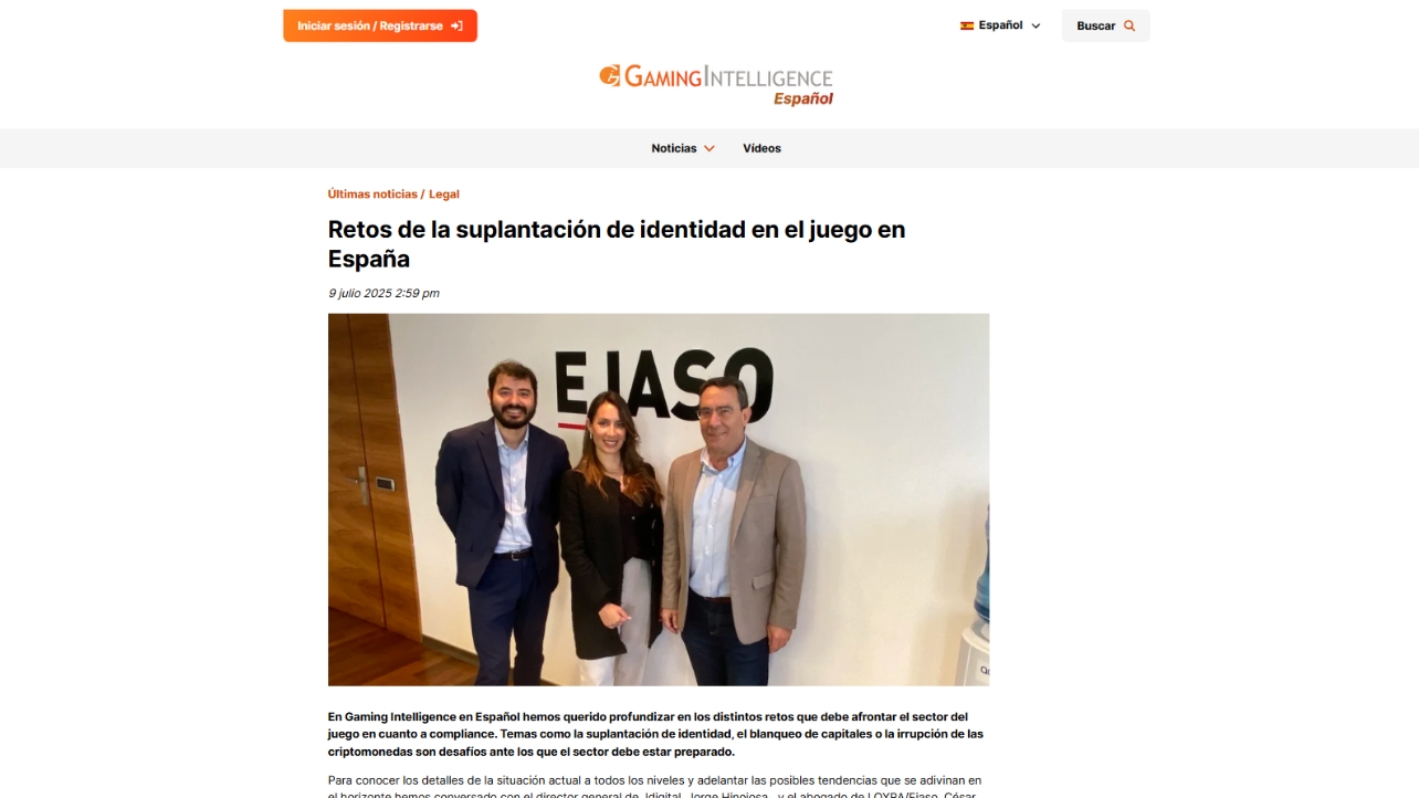 Retos de la suplantación de identidad en el juego en España - Gaming Intelligence