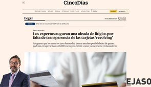 Los expertos auguran una oleada de litigios por falta de transparencia de las tarjetas ‘revolving’ - Cinco Días