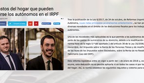 ¿Qué gastos del hogar puede deducirse un autónomo?