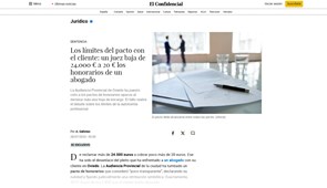 Los límites del pacto con el cliente: un juez baja de 24.000 € a 20 € los honorarios de un abogado - El Confidencial