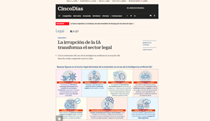 La irrupción de la IA transforma el sector legal | Cinco Días
