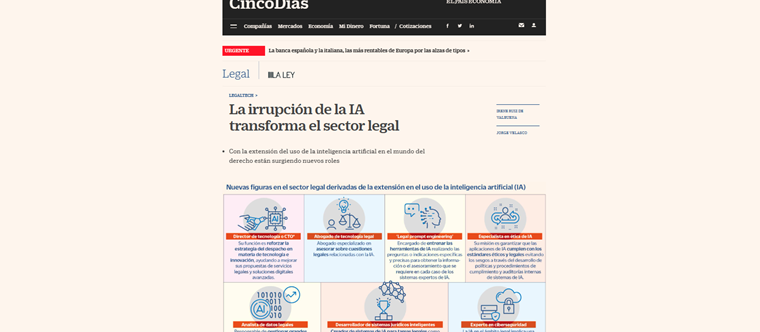La irrupción de la IA transforma el sector legal | Cinco Días