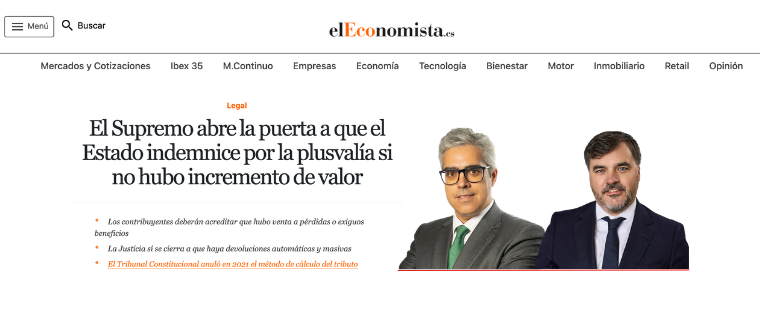 El Supremo abre la puerta a que el Estado indemnice por la plusvalía si no hubo incremento de valor | elEconomista