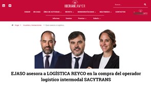 EJASO asesora a LOGÍSTICA REYCO en la compra del operador logístico intermodal SACYTRANS
