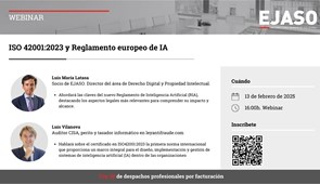 Webinar: ISO42001:2023 y Reglamento europeo de IA