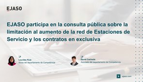 EJASO participa en la consulta pública sobre la limitación al aumento de la red de Estaciones de Servicio y los contratos en exclusiva.